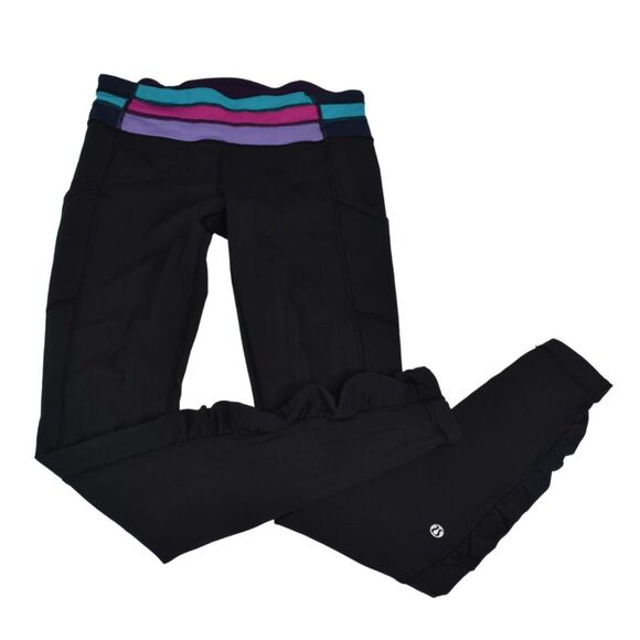 Lululemon Speed Tight *Interlock Black/Quilt Winter Mid Rise Pocket Legging 6 - Picture 2 of 8